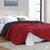 Quirky Home Solid Comforter Double Bed, Red & Blue
