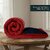 Quirky Home Solid Comforter Double Bed, Red & Blue