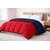 Quirky Home Solid Comforter Double Bed, Red & Blue