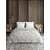 Quirky Home Rome Comforter Collection Double bed, Off-White