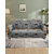 Quirky Home Polyster Floral Collection Elastic Fitted Sofa Cover , GREY (3+1+1 Seater)