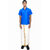 Varanakala Boys Ethnic Wear Set ( 11 to 14Y ) -Anandha Blue Short-Sleeve Shirt, White Dhoti with Golden Borders  Shawl