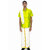 Varanakala Boys Ethnic Wear Set (11-14Y) - Lime Green Short-Sleeve Shirt and White Dhoti with Golden Borders and Shawl