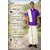 Varanakala Boys Ethnic Wear Set ( 11-14Y ) - Violet  Short-Sleeve Shirt and White Dhoti with Golden Borders and Shawl