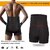 Ahina Mens Brief Shapewear Shorts Underwear Hip-up Body Shaper Boxer Enhancer, Black