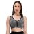 Ahina Women's Front Zip Sports Bra Wireless Post-Surgery Bra Active Yoga Sports Bras Women's Zip Front Sports Bra Wireless Post-Surgery Bra Active Yoga Sports Bras Grey
