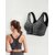 Ahina Women's Front Zip Sports Bra Wireless Post-Surgery Bra Active Yoga Sports Bras Women's Zip Front Sports Bra Wireless Post-Surgery Bra Active Yoga Sports Bras Grey