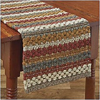 Vibrant Woven Striped Table Mat for Festive Decor