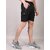 T Dot Mens Black Lycra Blend Shorts