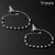 Vivastri Traditional Silver White/Black Metal Payal Anklets Pair for Women & Girls [VIVA1015PYL]
