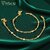 Vivastri Traditional Gold Plated Alloy Payal Anklets Pajeb Pair for Women & Girls [VIVA1037PYL]