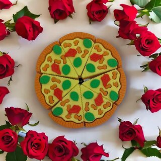 New Pinch Pizza Shape Erasers for Kids | Fun Pizza Slice Design Novelty Eraser Set | Soft, Non-Toxic & Dust-Free | School Stationery & Gifting Item | Pack of 3 (7  3 Slice)