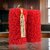 Rose Flower Shape Candle for Home Decor  Romantic Fragrance Candles  Smoke-Free Pillar Candle  Romantic Night (Pack of 2, Red)
