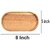 Set of 1 Oval Wooden Serving Trays - Decorative Walnut Finish Food Platter L x w x H= 8 x 5 x 0.5 inch (1)