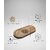Wooden Jewelry Tray, Oval Shape, L x B x H = 10 x 5 x 0.5 Inch Floral Design, Natural Wood Finish, Organizer for Rings, Necklaces, Earrings And Snacks Serving (Round engraved 1)