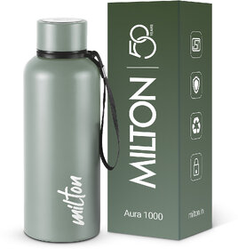 MILTON Aura 750 725 ml Stainless Steel Flask (Pack of 1, Grey)