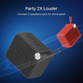 pTron Funk Rap 10W Mini Bluetooth Speaker  BT5.4  8H Playtime  TF Card USB  Type-C Charging  Metal Grill