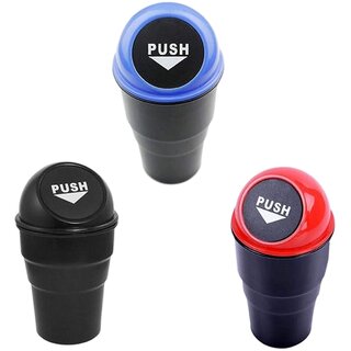 Shoplartz Versatile and Stylish Compact Car Trash Bin - Essential Automotive Waste Container Perfect for Every Vehicle and Road Trip Enthusiast