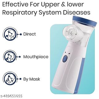 Portable Mesh Nebulizer with Box  Handheld Inhaler for Adults  Kids  Home Respiratory Device