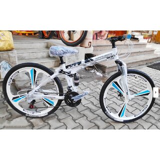 folding bicycle slim tyre 26 T (inch) Folding Bikes/Folding Cycle (21 Gear, White, Blue, Black, Dual Suspension)