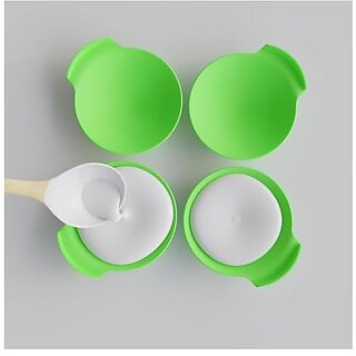 Silicone Idli Maker Cups - Reusable Non-Stick Molds, Food-Grade, Microwave  Dishwasher Safe, Color May Vary - Set of 8