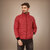 29K Men's Red Reversible Solid Double Sided Comfortable Long Sleeve Bomber Winter Jacket