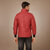 29K Men's Red Reversible Solid Double Sided Comfortable Long Sleeve Bomber Winter Jacket