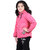 Kid Kupboard Cotton Girls Jacket, Pink, Full-Sleeves, 7-8 Years KIDS8267