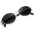 Clicktoeye Oval Sunglasses (For Men  Women, Black)