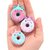 Cute Donut Shaped Erasers, Decorative Animal Design, School Supplies, 6 Pack (5)