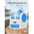 Portable Small Plastic Air Conditioner Water Cooler Mini Fan Dual Bladeless for Use in Car/Home/Office Multicolor
