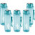 MILTON Hector 1000 Pet Water Bottle, Set of 5, 1 Litre Each, Blue 1000 ml Plastic Bottle (Pack 5, Blue)