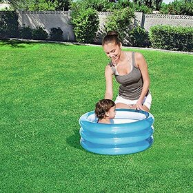 Minha 3 Ring Outer Inflatable Kiddie Pool, 1-3 Years, 2.3ft, Blue