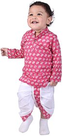 Kid Kupboard Cotton Baby Boys Kurta and Dhoti Pant Set, Multicolor, Full-Sleeves, 2-3 Years KIDS8272