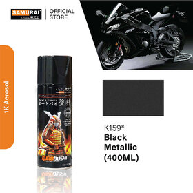 Samurai Kurobushi Kawasaki Motorcycle Paint Colours K159 Black Spray Paint 400 ml (Pack of 1)