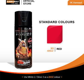 Samurai Kurobushi Standard Colours SP033 Standard Red Spray Paint 400 ml (Pack of 1)