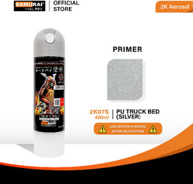 Samurai Kurobushi Wrinkle Paint PU Truck Bed 2K07S Silver Spray Paint 400 ml (Pack of 1)