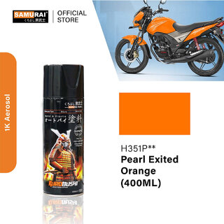 Samurai Kurobushi Honda Motorcycle Paint Colours H351P Orange Spray Paint 400 ml (Pack of 1)