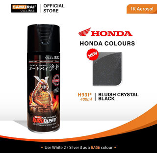 Samurai Kurobushi Honda Motorcycle Paint Colours H931 BLUISH CRYSTAL BLACK Spray Paint 400 ml (Pack of 1)