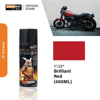 Samurai Kurobushi Yamaha Motorcycle Paint Colours Y138 Red Spray Paint 400 ml (Pack of 1)