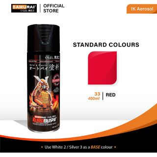 Samurai Kurobushi Standard Colours SP033 Standard Red Spray Paint 400 ml (Pack of 1)