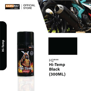 Samurai Kurobushi High-Temperature Bike Silencer Coating Black Spray Paint 300 ml (Pack of 1)
