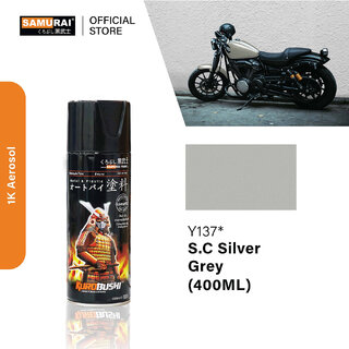 Samurai Kurobushi Yamaha Motorcycle Paint Colours Y137 Grey Spray Paint 400 ml (Pack of 1)