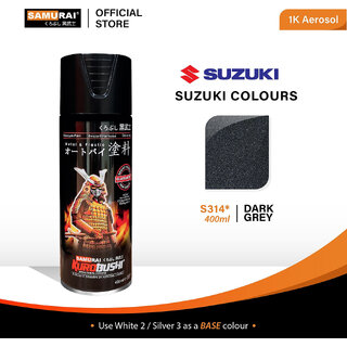 Samurai Kurobushi Suzuki Motorcycle Paint Colours S314 Grey Spray Paint 400 ml (Pack of 1)