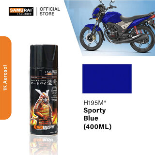 Samurai Kurobushi Honda Motorcycle Paint Colours H195M Blue Spray Paint 400 ml (Pack of 1)