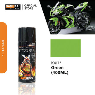 Samurai Kurobushi Kawasaki Motorcycle Paint Colours K417 Green Spray Paint 400 ml (Pack of 1)
