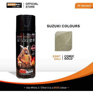 Samurai Kurobushi Motorcycle Paint Colours S351 COMIC GOLD Spray Paint 400 ml (Pack of 1)