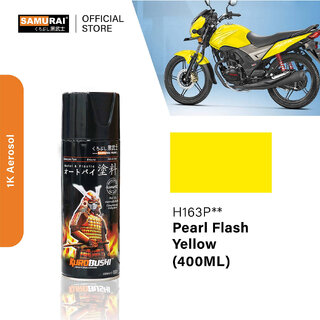 Samurai Kurobushi Honda Motorcycle Paint Colours H163P Yellow Spray Paint 400 ml (Pack of 1)