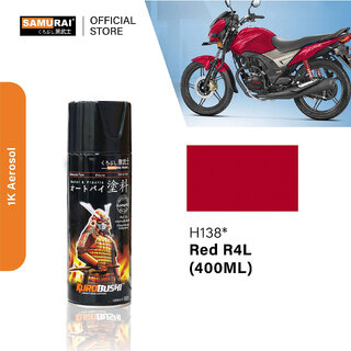 Samurai Kurobushi Honda Motorcycle Paint Colours H138 Red Spray Paint 400 ml (Pack of 1)