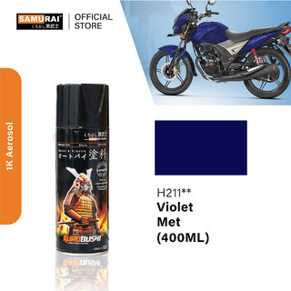 Samurai Kurobushi Honda Motorcycle Paint Colours H211 Blue Spray Paint 400 ml (Pack of 1)